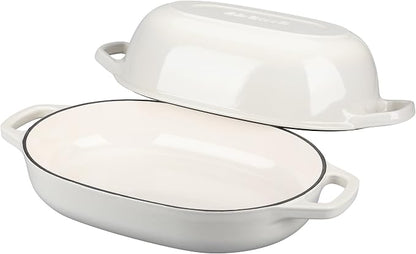 EDGING CASTING Enameled Cast Iron Oval Dutch Oven Pot - Image 4