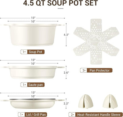Ammeloo 8-Piece Non Stick Stock Pot - Image 9