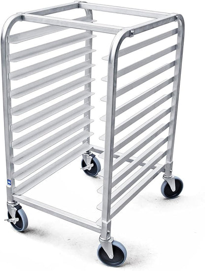 New Star Foodservice 36510 Commercial-Grade Aluminum 10-Tier Sheet Pan/Bun Pan - Image 2