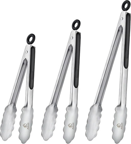 3 PCS Kitchen Tongs Set, Stainless Steel by Unknown