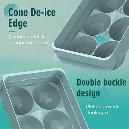 WIBIMEN Large Ice Cube Molds, Big Round Whiskey Ice Cube Trays - Image 6