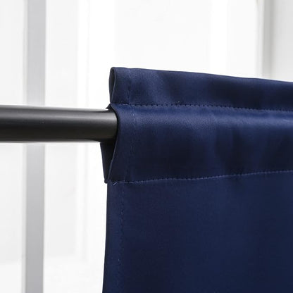 Cafe Kitchen Curtains 36 Inches Long 2 Panels, Short Black Out Curtain - Image 3
