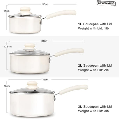MICHELANGELO Nonstick Saucepan - Image 7