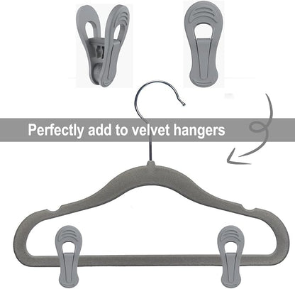 Grey Hanger Clips 50 PCS - Image 3