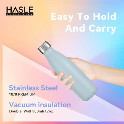 HASLE OUTFITTERS 17oz Stainless Steel Water Bottles Bulk, Vacuum Insulated - Image 3