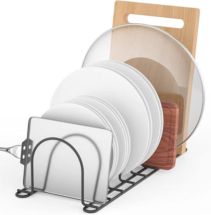 JAQ Pan Organizer Rack for Cabinet, Pot Lid Holder & Baking Sheet Organizer - Image 5