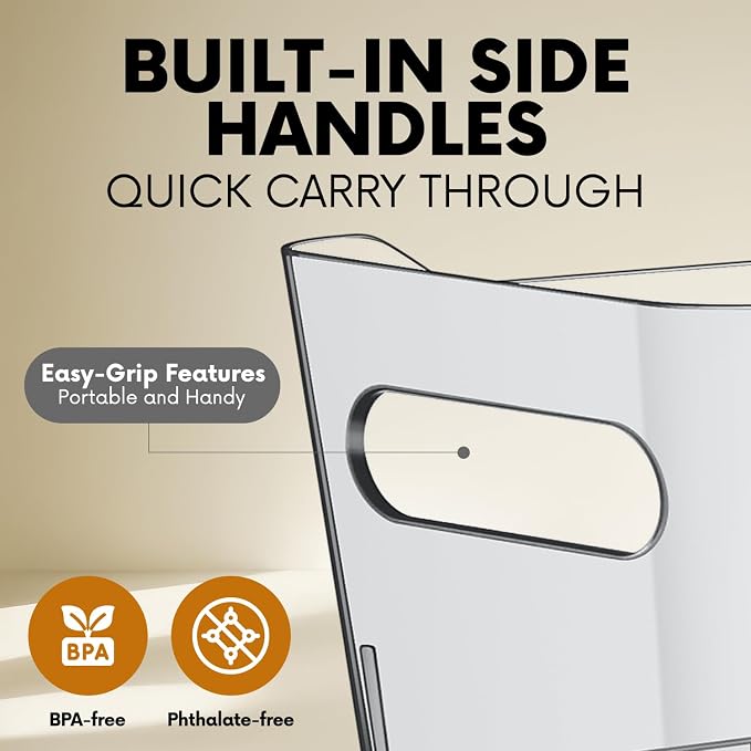 Clear Extra Large Plastic Storage Bins, Pantry Organizers and Storage - Image 3