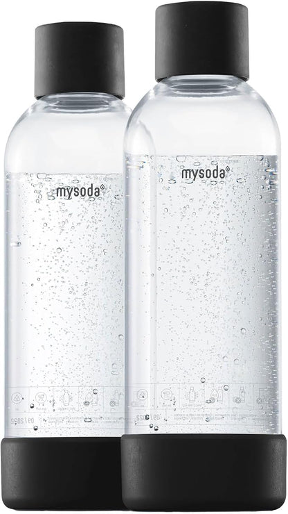 Mysoda Carbonating Bottles 2Pck 1L by Mysoda