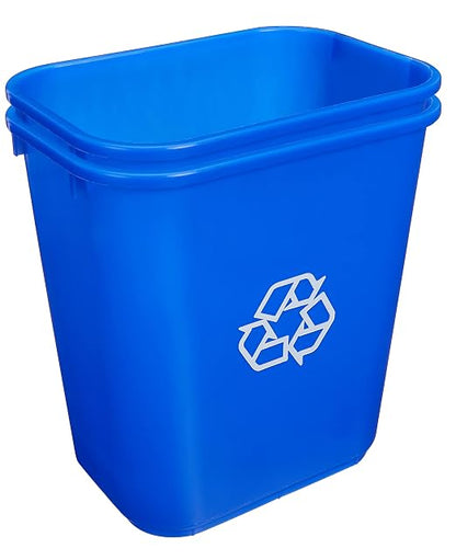 Amazon Basics Rectangular Commercial Office Wastebasket, w/Recycle Logo - Image 2