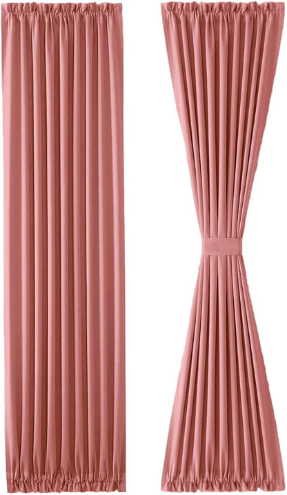 DWCN French Door Curtains – Rod Pocket Thermal Blackout Curtain - Image 7