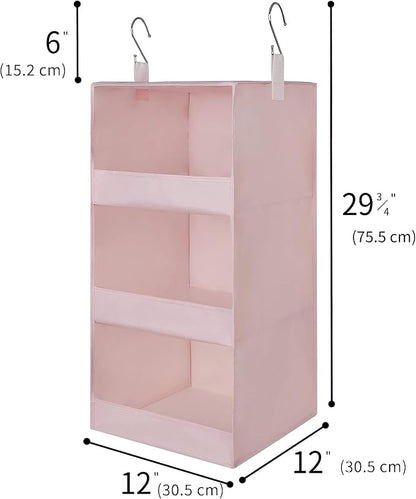 GRANNY SAYS 3-Shelf Hanging Closet Organizer, Collapsible Closet Hanging Shelves - Image 3