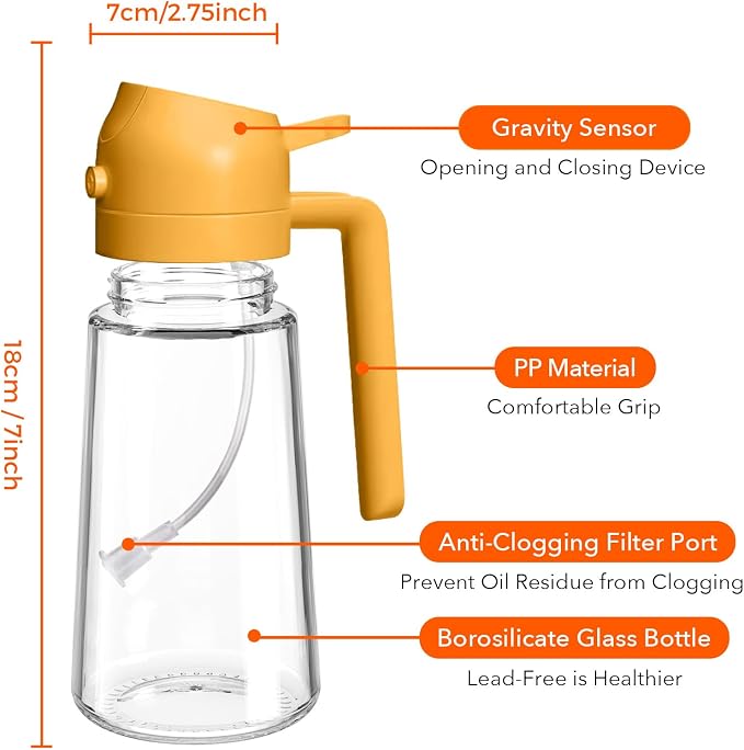 YARRAMATE 2Pcs 16oz/470ml 2 in 1 Oil Sprayer - Image 8