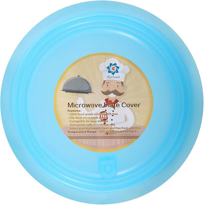 Kichwit Silicone Microwave Plate Cover Collapsible, Dishwasher Safe and BPA Free - Image 7
