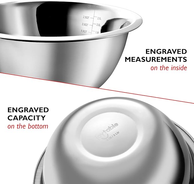 Eatex Mixing Bowls with Measuring Cups & Measuring Spoons 17 Piece Set - Image 5