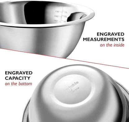 Eatex Mixing Bowls with Measuring Cups & Measuring Spoons 17 Piece Set - Image 5