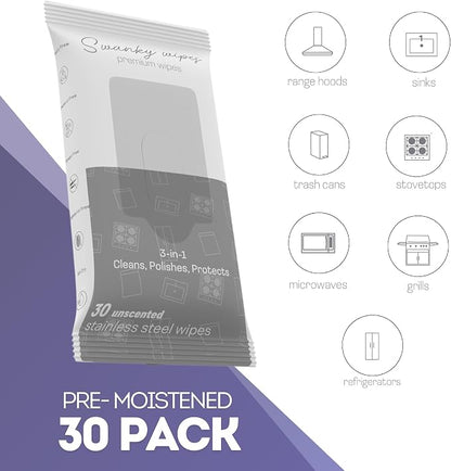Swanky Stainless Steel Cleaner Wipes - Image 2