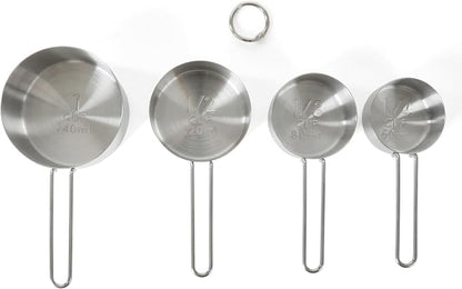 Martha Stewart Richburn 4-Piece Stainless Steel Measuring Cups Set – Durable - Image 5