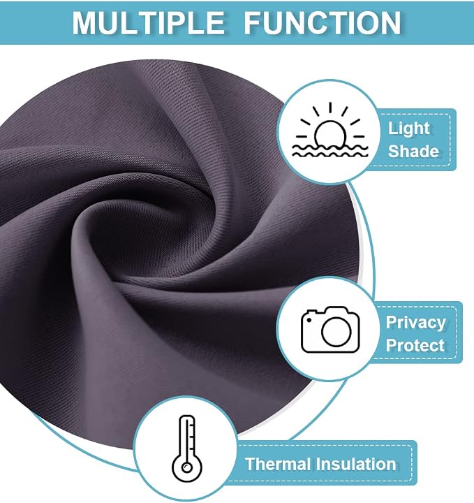 RYB HOME Living Room Curtains Blackout - Image 5