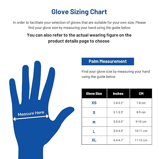 JMU Black Nitrile Gloves Medium Bulk, 3.5Mil Disposable Nitrile Gloves Latex - Image 7