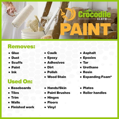 Crocodile Cloth Paint Cleaning Wipes, Adhesive & Caulk Removal – Painters - Image 6