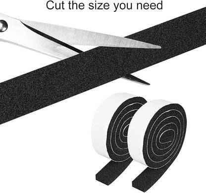 2 Rolls 1/2 Inch W 1/4 T Weather Stripping Air Conditioner Open Cell Foam Seal - Image 3