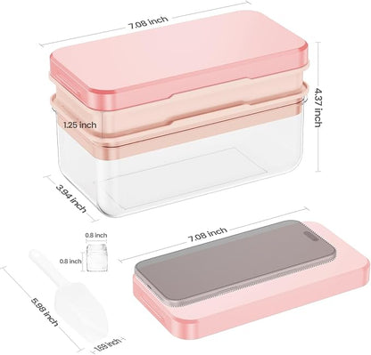 PHINOX Ice Cube Tray with Lid and Bin, Ice Trays - Image 3