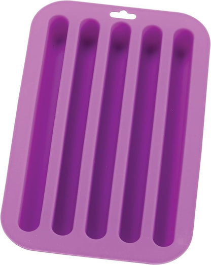 HIC Kitchen Silicone Water Bottle Ice Tray, Makes 5 Long Ice Sticks by HIC