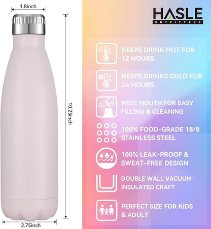 HASLE OUTFITTERS 17oz Stainless Steel Water Bottles, Vacuum Insulated Water - Image 5