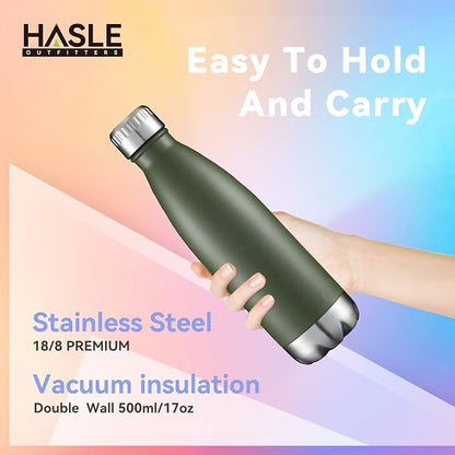 HASLE OUTFITTERS 17oz Stainless Steel Water Bottles Bulk, Vacuum Insulated - Image 3