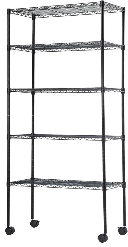 BestOffice | 5-Tier Wire Storage Shelves by BestOffice