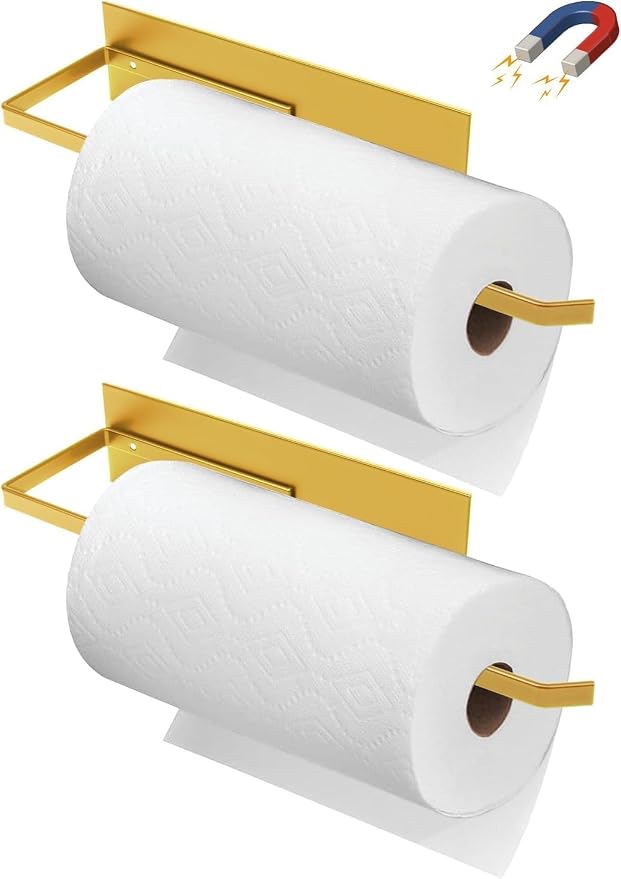 Paper Towel Holder Gold, Magnetic Paper Towel Holder - Image 8