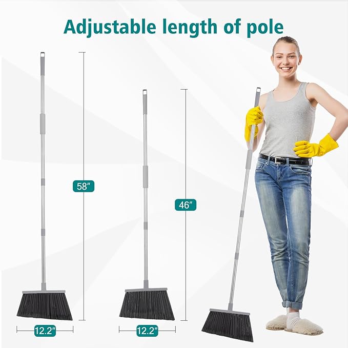 PBHEPJ Broom, 4 Pack Outdoor Broom - Image 2