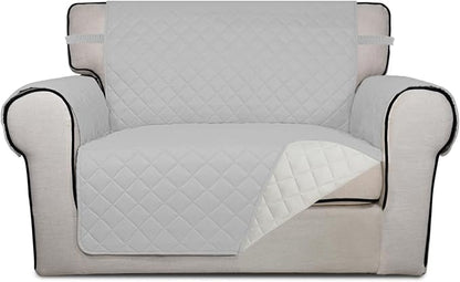PureFit Reversible Quilted Sofa Cover, Water Resistant Slipcover Furniture by PureFit
