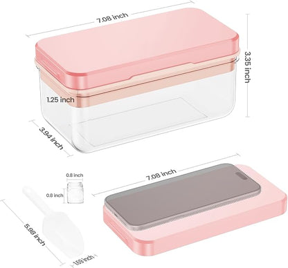 Ice Cube Tray with Lid and Bin, Ice Trays - Image 4