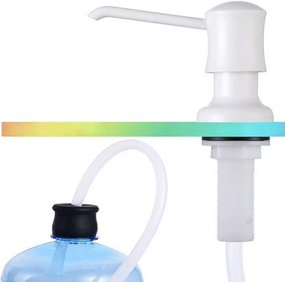 Sink Soap Dispenser for Kitchen Sink White Upgrade by UltimateUnicorn