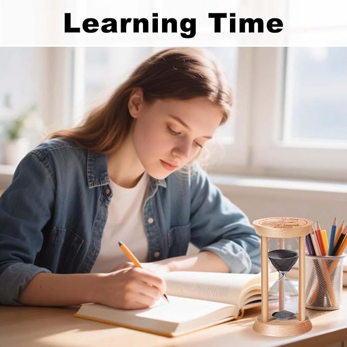 2 Minute Hourglass, 2 Min Wooden Sand Timer, Wood Sand Watch, Two Minute Mini - Image 7