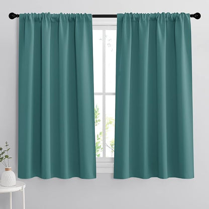 RYB HOME Bedroom Window Curtains, Heat Cold Insulated Drapes by RYBHOME