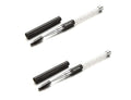 2PCS Mascara Brushes, Eyebrow Eyelash Brushes, Mascara Wands Spooly Applicators, Eye Brushes, Portable Cosmetic Brushes with Cap Spoolies Brushes for Eyelash Extensions and Eyebrows, Black