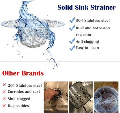 2 Pcs Heavy Duty Stainless Steel Slop Basket Filter Trap, 3.54" Top / 1.65" - Image 6