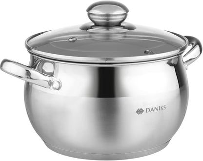 Daniks Classic 3 Quart Stainless Steel Stock Pot by Daniks