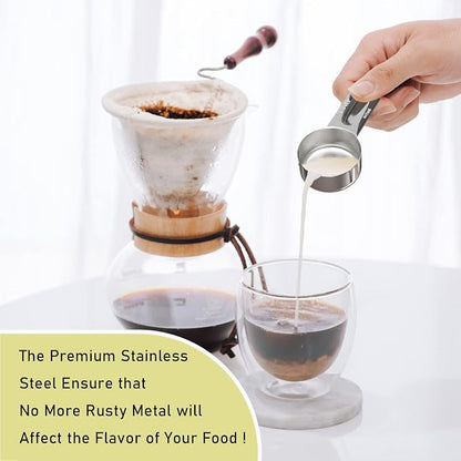 1PCS 1/4Cup Single Measuring Cup, Stainless Steel Measure Scoop, Metric and US - Image 4