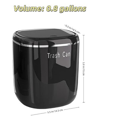 0.8 Gallon Desktop Mini Trash Can - Image 4