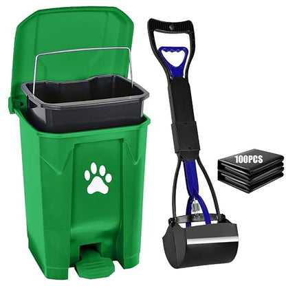 Outdoor Dog Poop Trash Can, Dog Waste Trash Can Pooper Scooper by Unknown