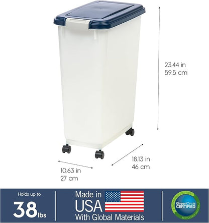IRIS USA Airtight Dog Food Storage Container, Attachable Wheels, - Image 4