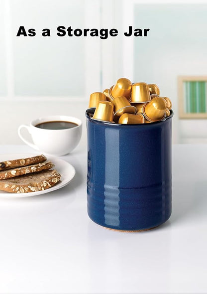 ABRUTY Utensil Holder, 6.7" Ceramic Kitchen Utensil Crock - Image 9