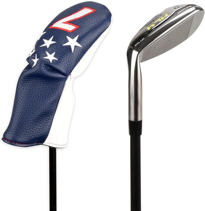 Blue and White Stars Hybrid Iron Head Covers - Image 2
