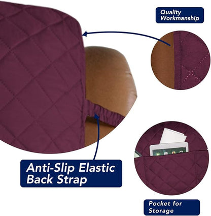 PureFit Reversible Quilted Sofa Cover, Water Resistant Slipcover Furniture - Image 3