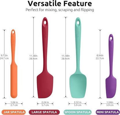 High Heat Resistant Silicone Spatula: U-Taste 600ºF Hot-Proof Food Grade Rubber - Image 2