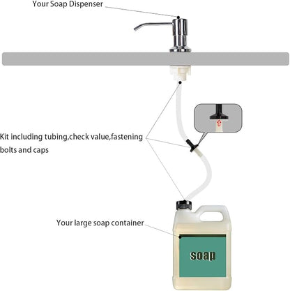 Yofidra Sink Soap Dispenser Extension Kit: Under Sink Dish Soap Dispenser - Image 7