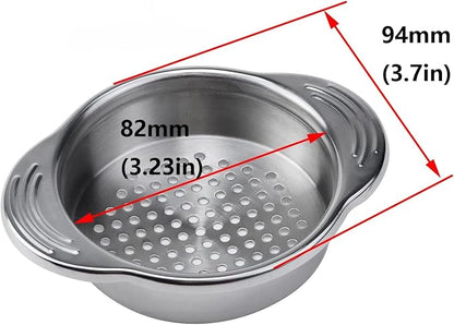 Antrader 4.5- Inch Stainless Steel Strainer, Kitchen Colander - Image 4